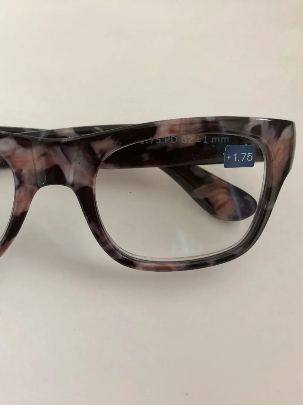 New Black Marble Juniper Peepers Blue Light filtering‎ Glasses +1.75