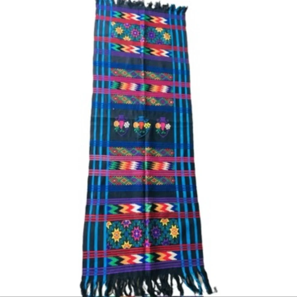 Vintage Handwoven Textile. Wall Tapestry, Table Runner