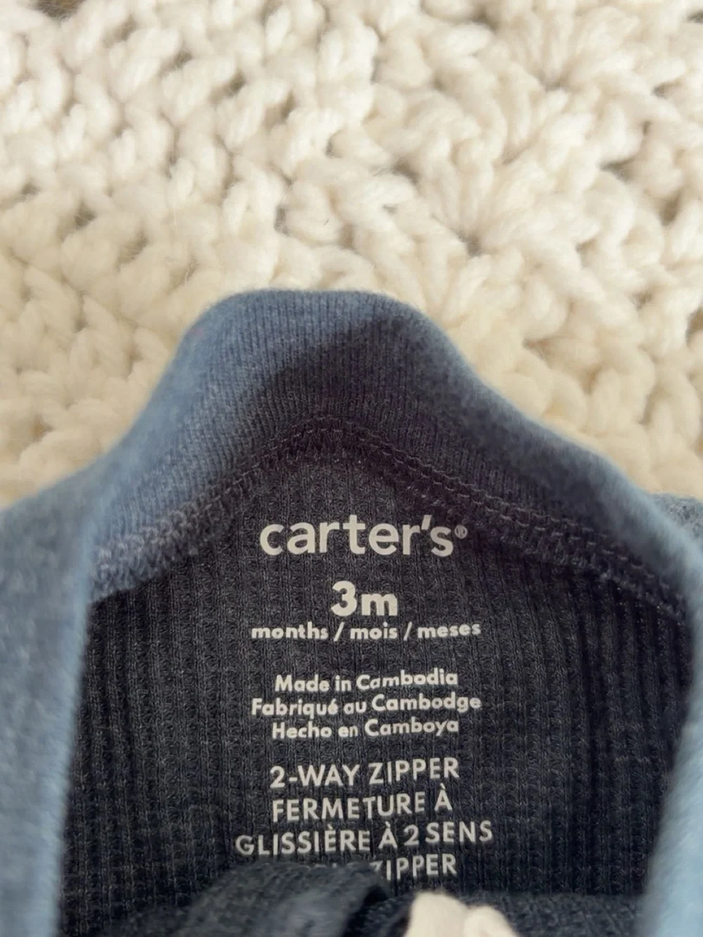 Carters cozy navy