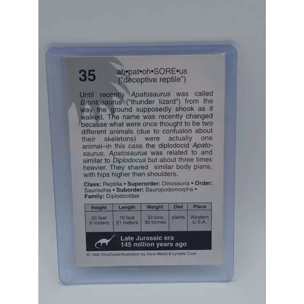 DinoCardz vintage 1992