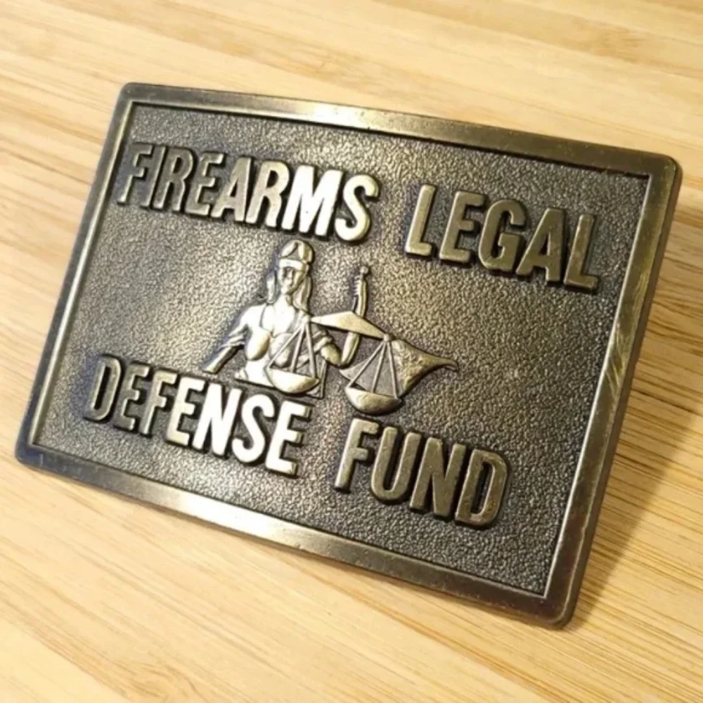 Firearms Legal Defense Fund Brass Belt Buckle