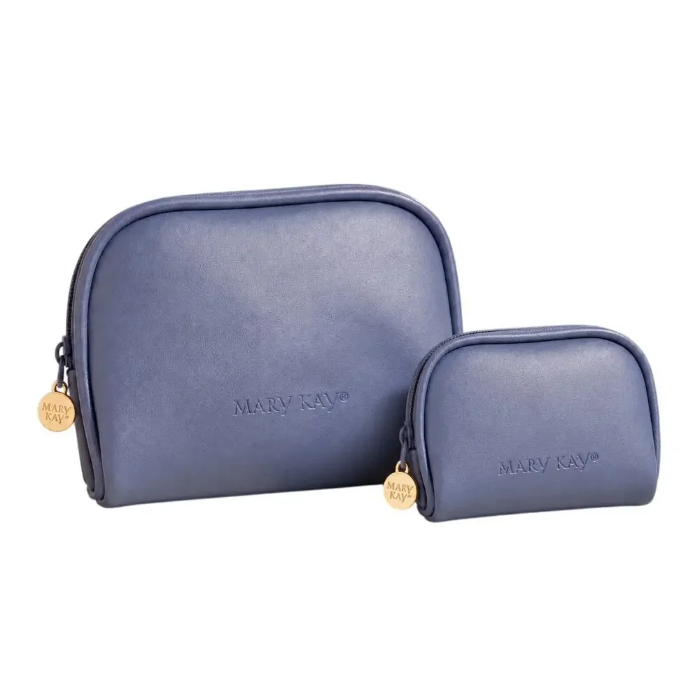 Lot 2 Mary Kay Purple Cosmetic Bag, Small and Medium