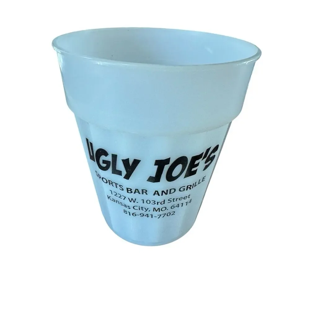 Ugly Joe’s Kansas City MO Budweiser Keg Plastic‎ Beer Cup Vintage Sports Bar