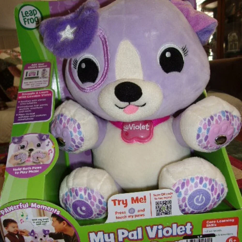 Leapfrog Violet My Pal Smarty Paws Interactive Plush Puppy New