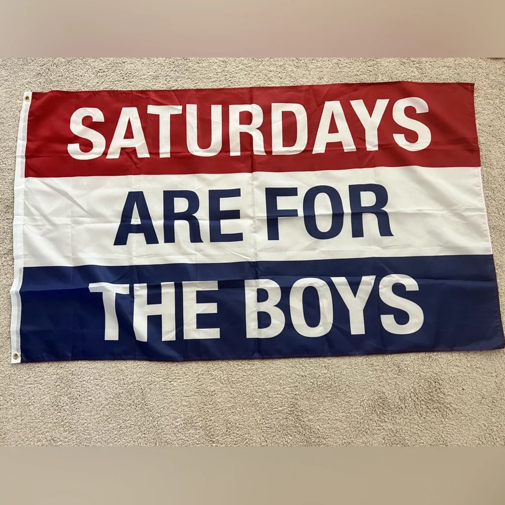 Wall hanging‎ - Saturdays are for the boys