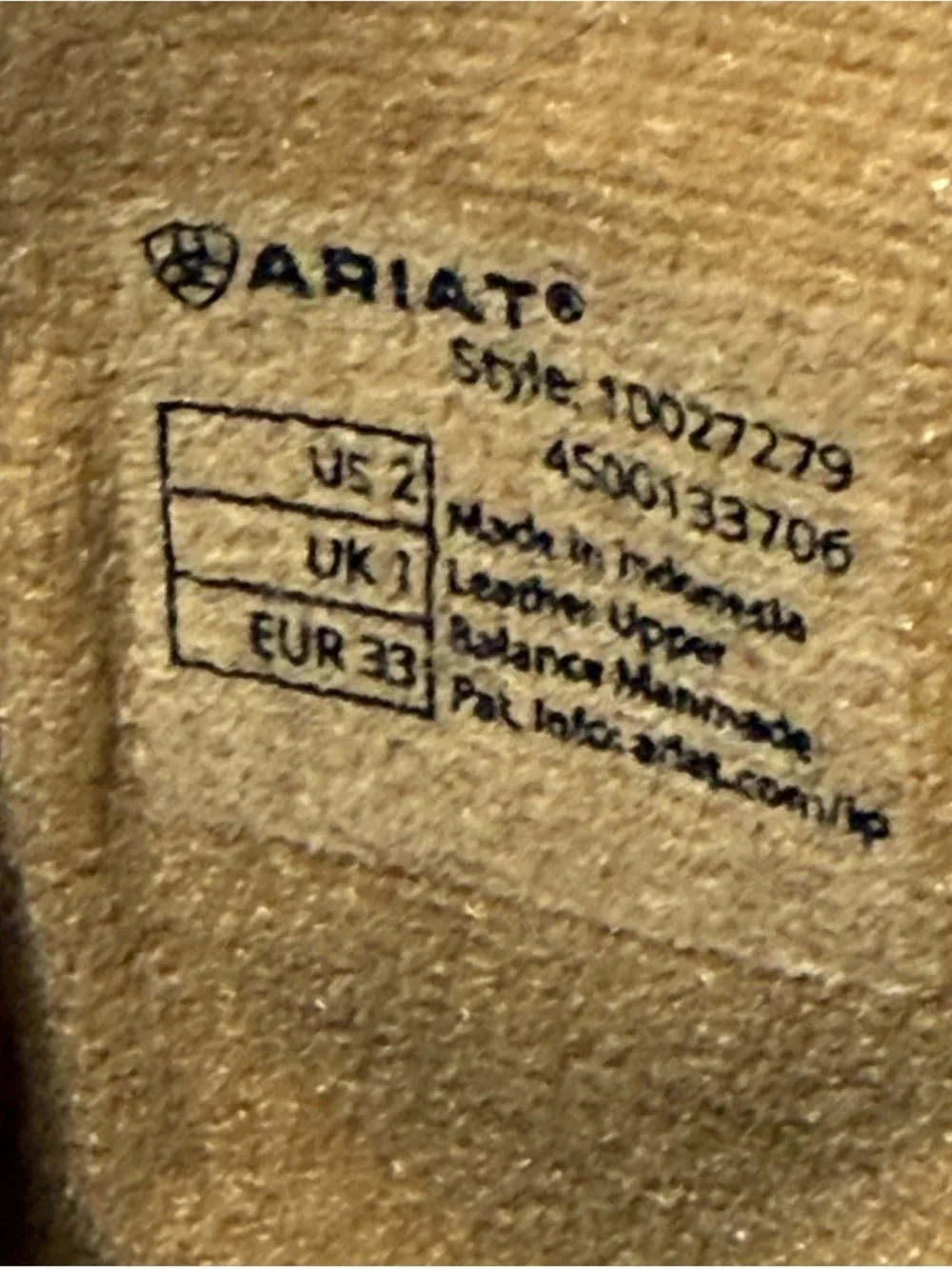 Ariat kids patriot