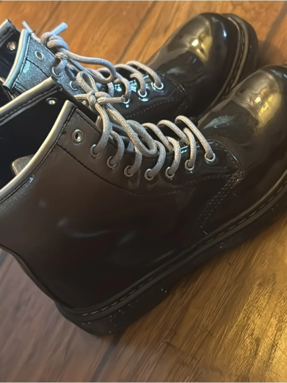 Dr. Martens shiny black