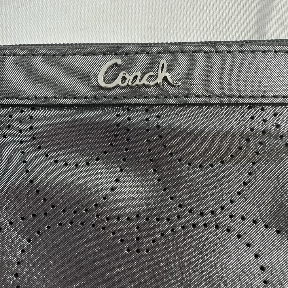 Coach silver sparkly