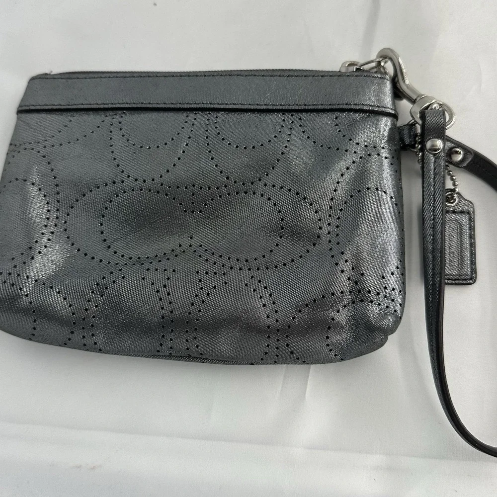 Coach silver sparkly