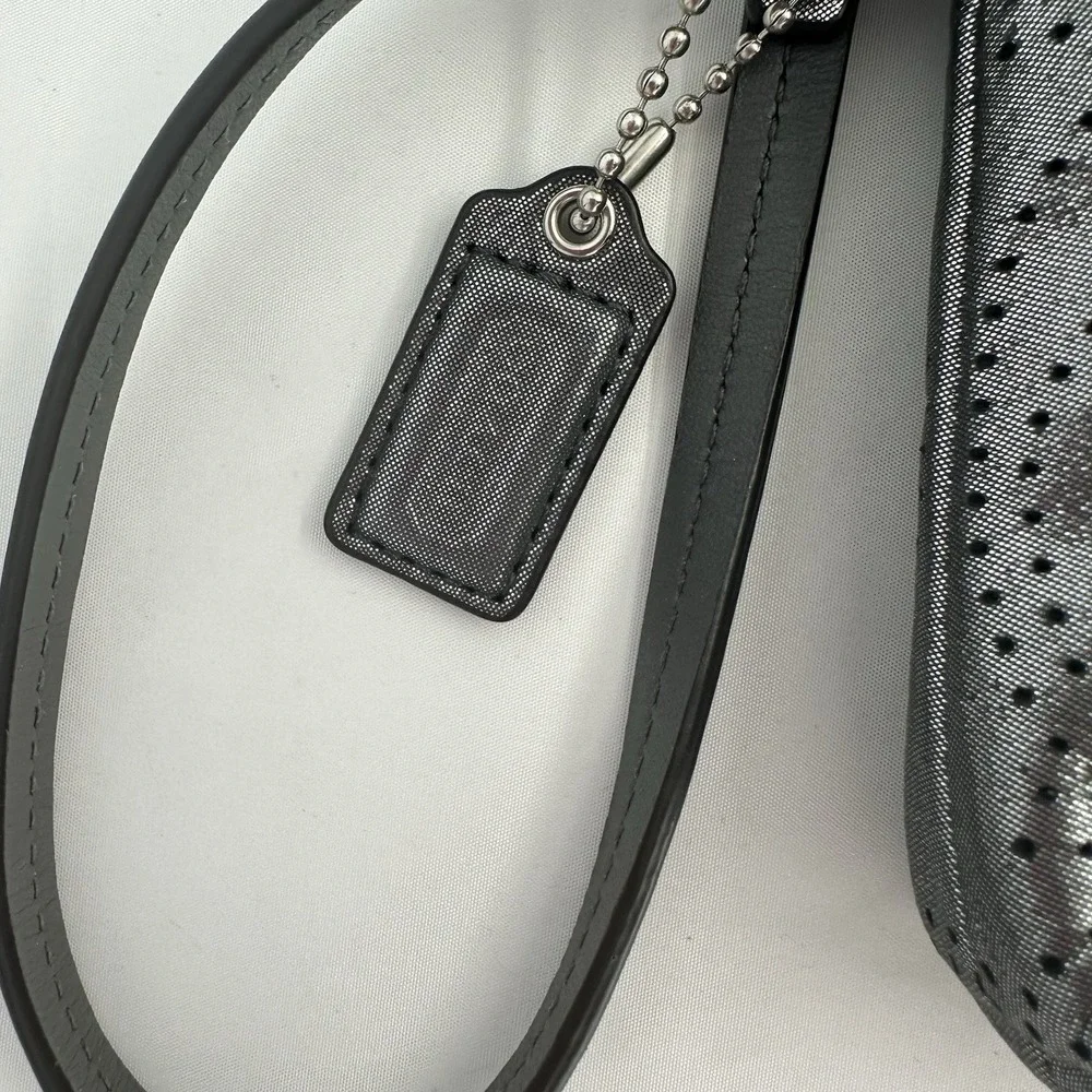 Coach silver sparkly