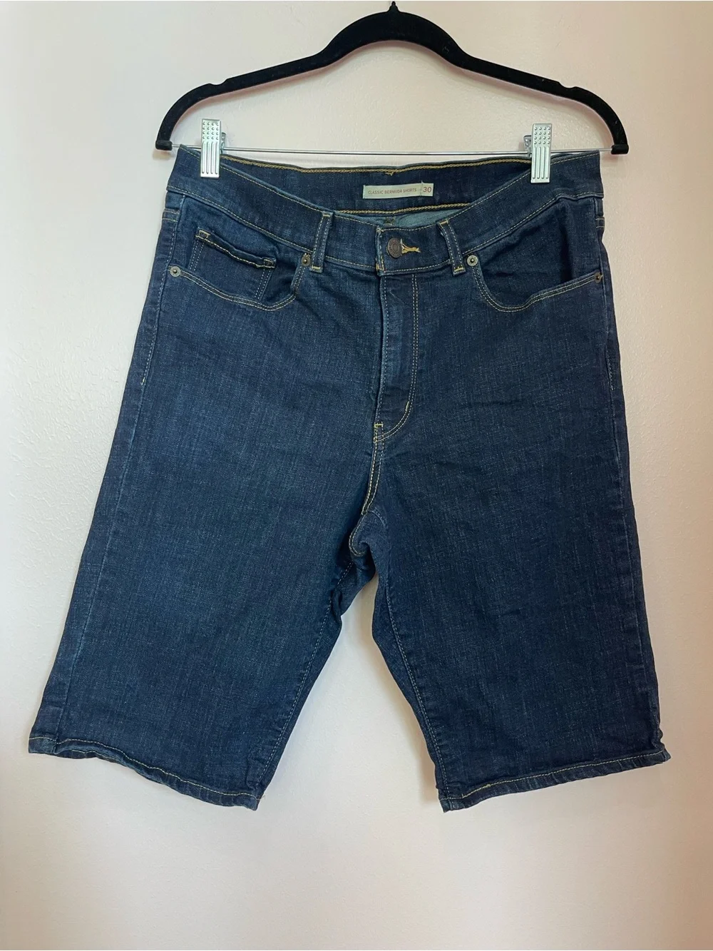 Levi's Men’s Dark Blue Denim Jean Shorts