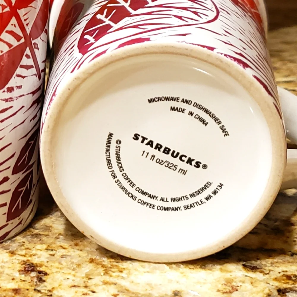 Starbucks red leaf