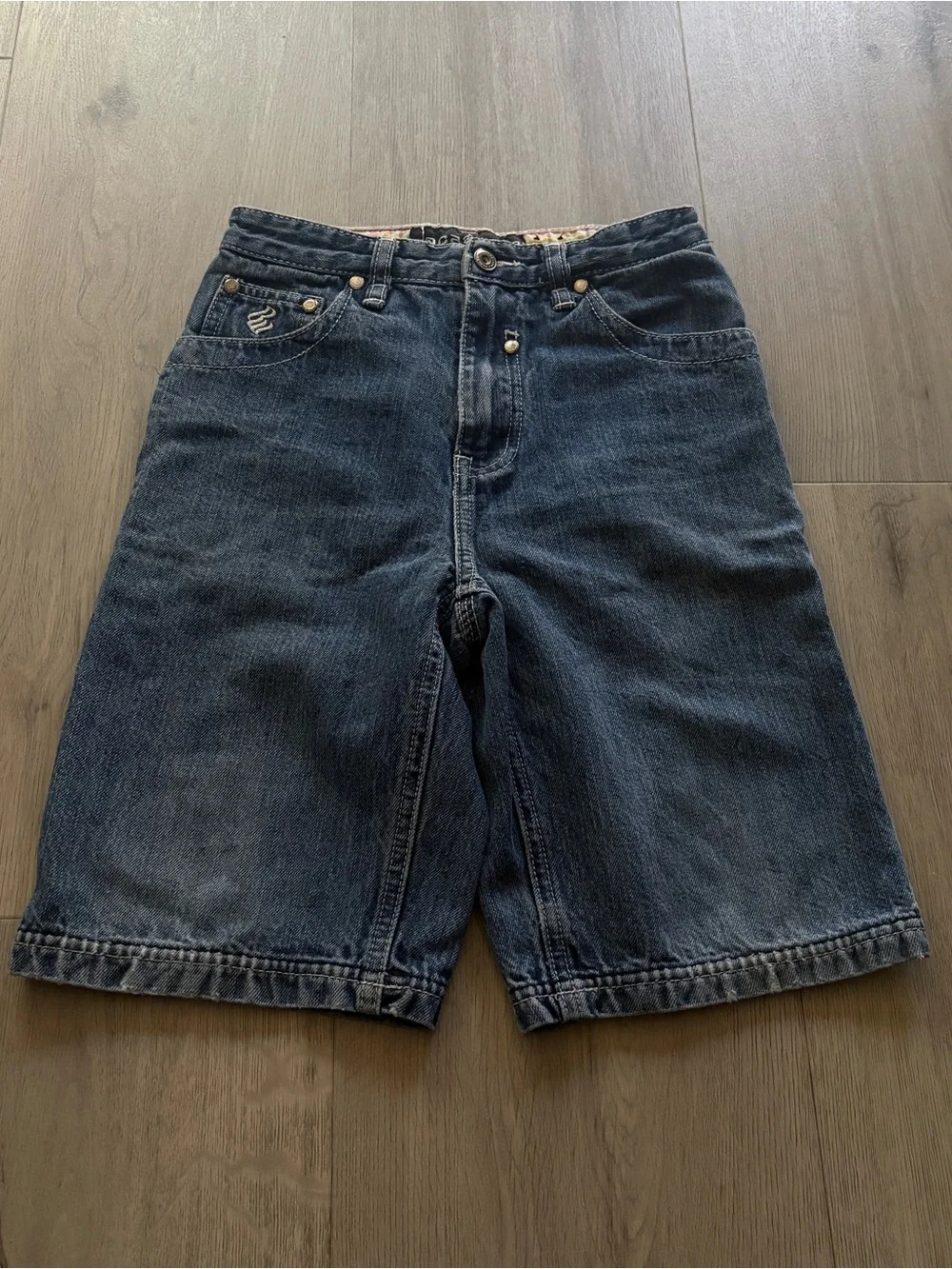 Rocawear Men's Dark Blue Denim Jean Shorts