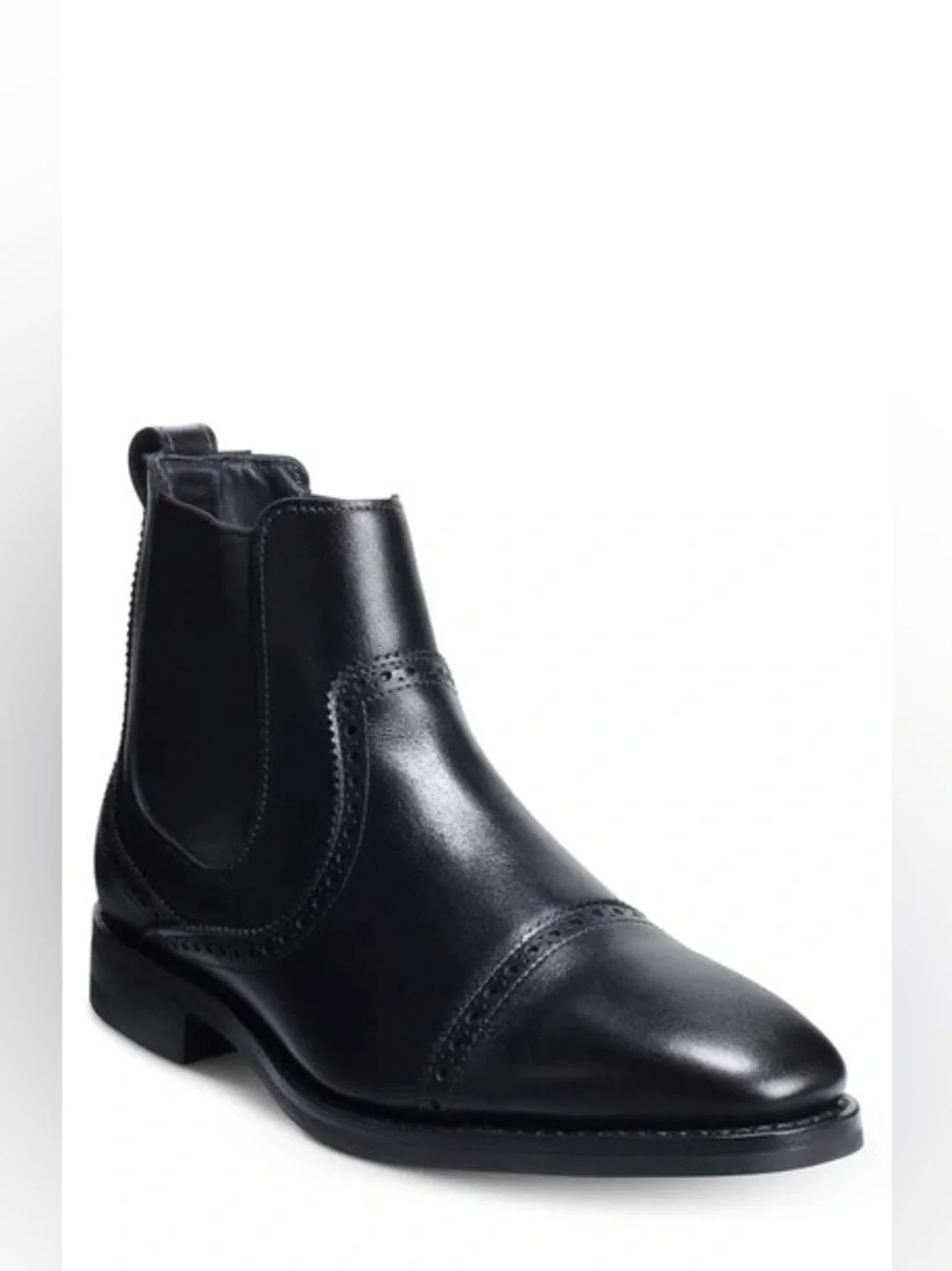 Allen Edmonds Lombard Black Leather Chelsea Boots 10D