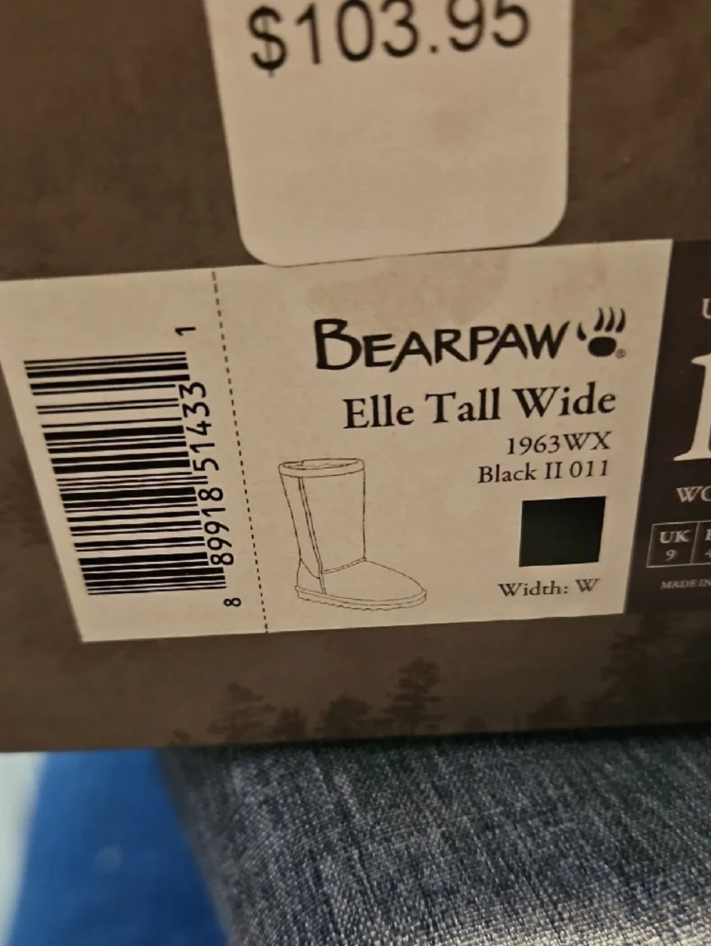BearPaw simple tall wide