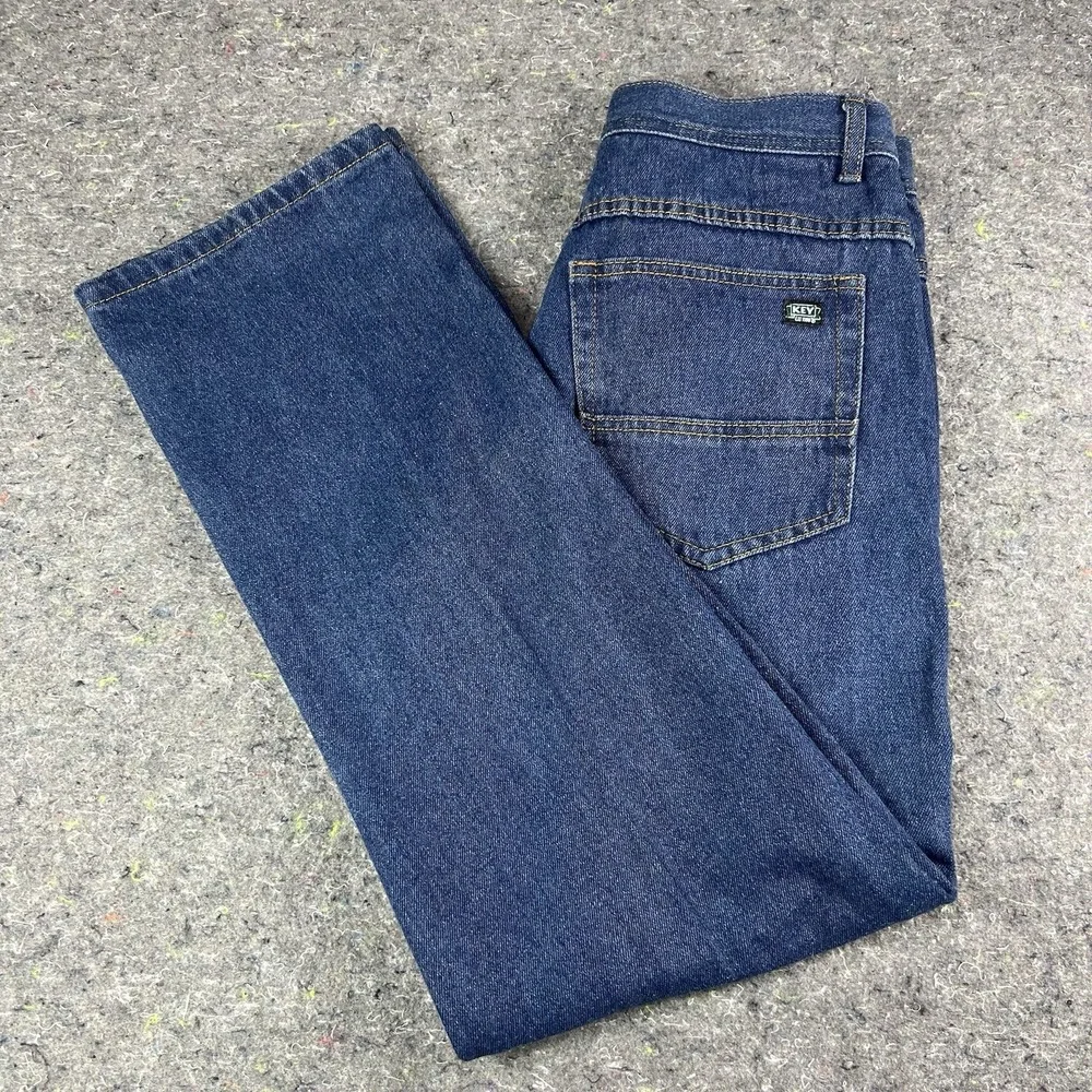 KEY Performance Comfort 5-Pocket Men's Jeans 30x32 Dark Blue Denim