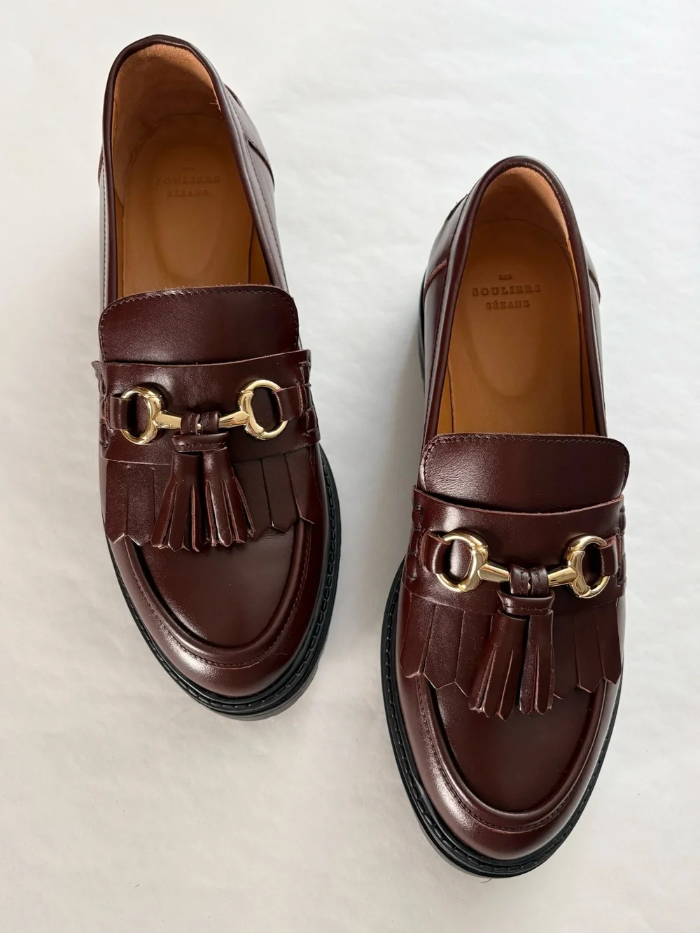 Sezane tassel loafers