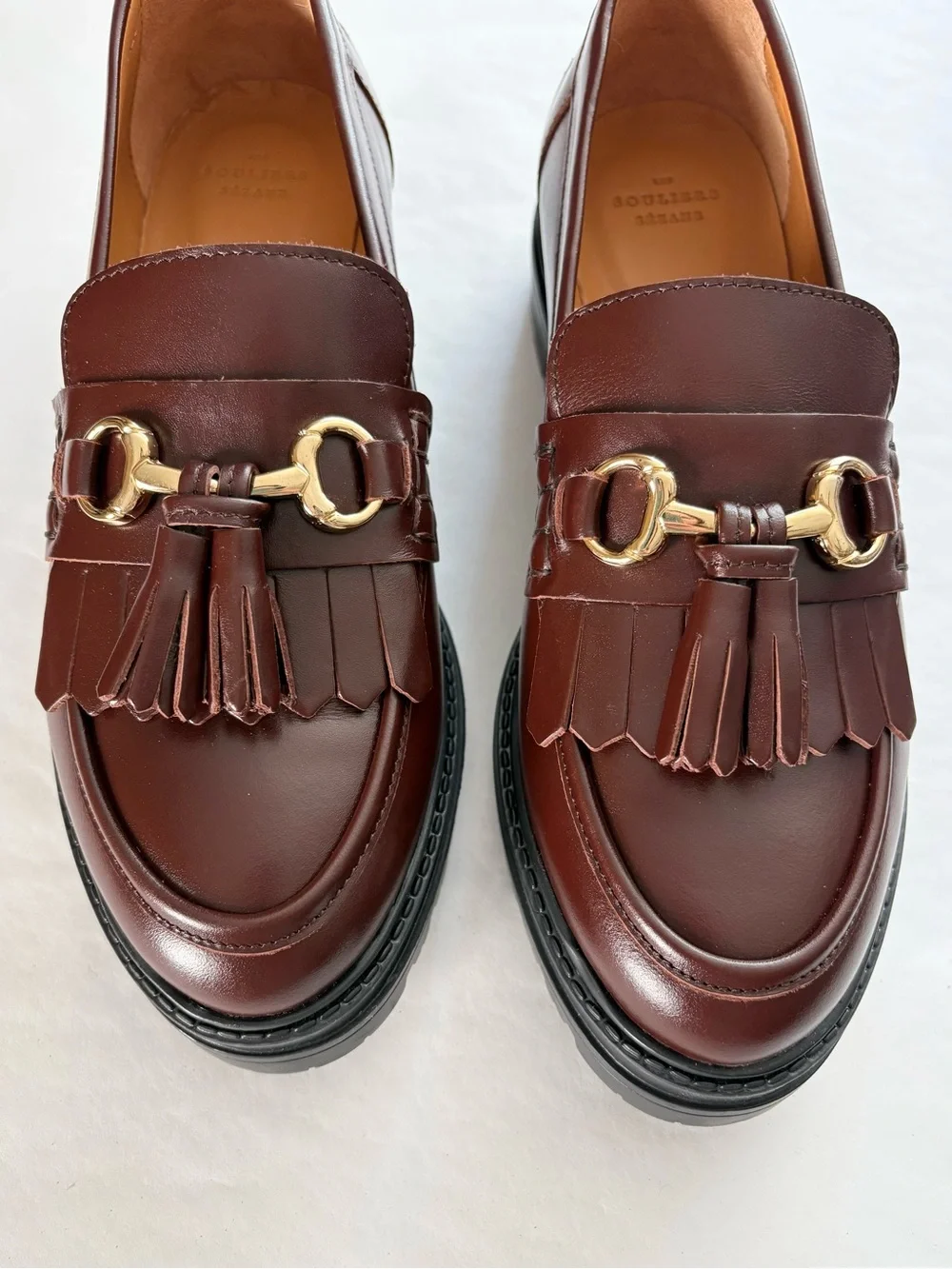 Sezane tassel loafers