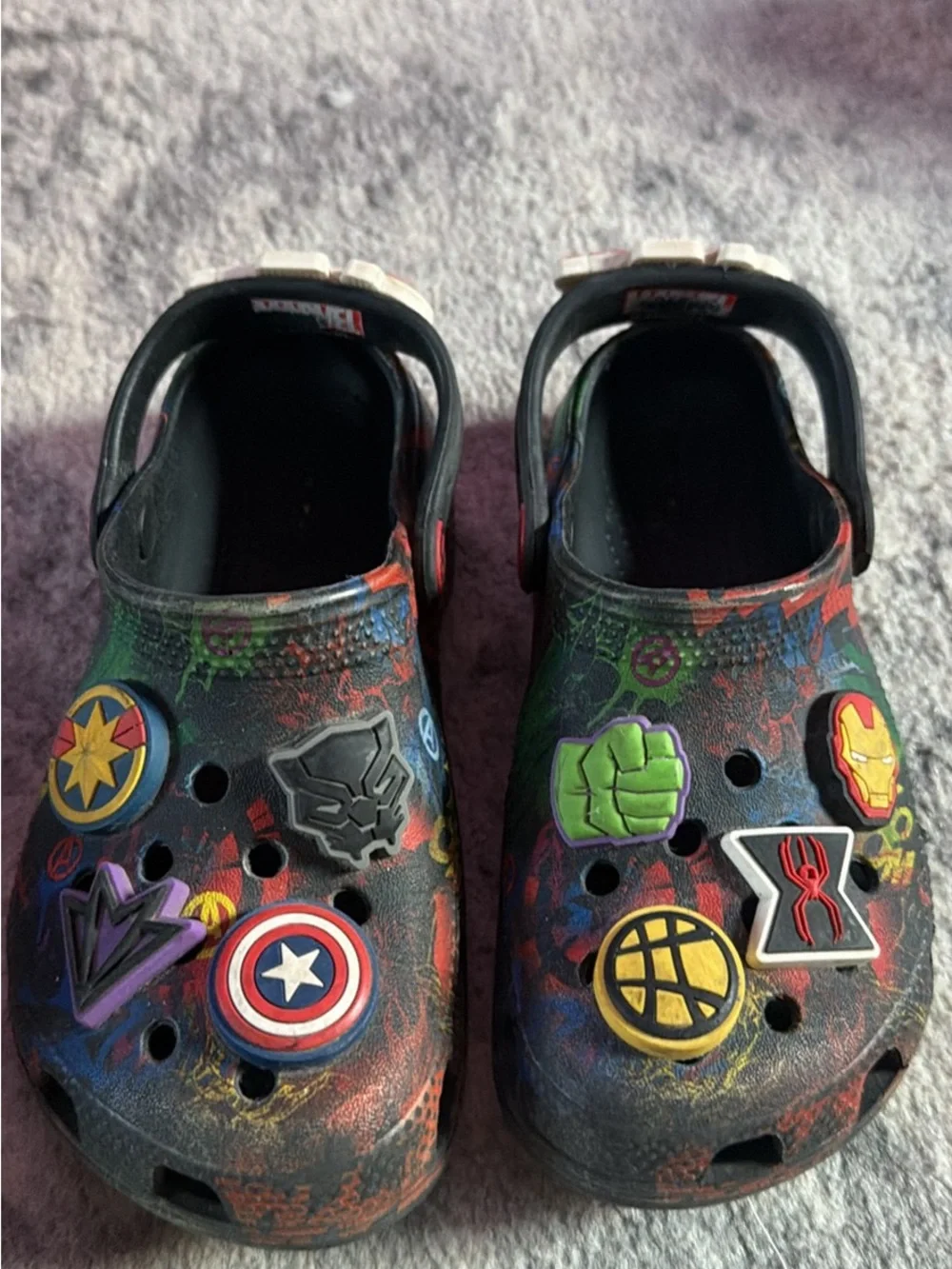 Crocs Marvel Avengers Kids Clogs Size C12 Superhero
