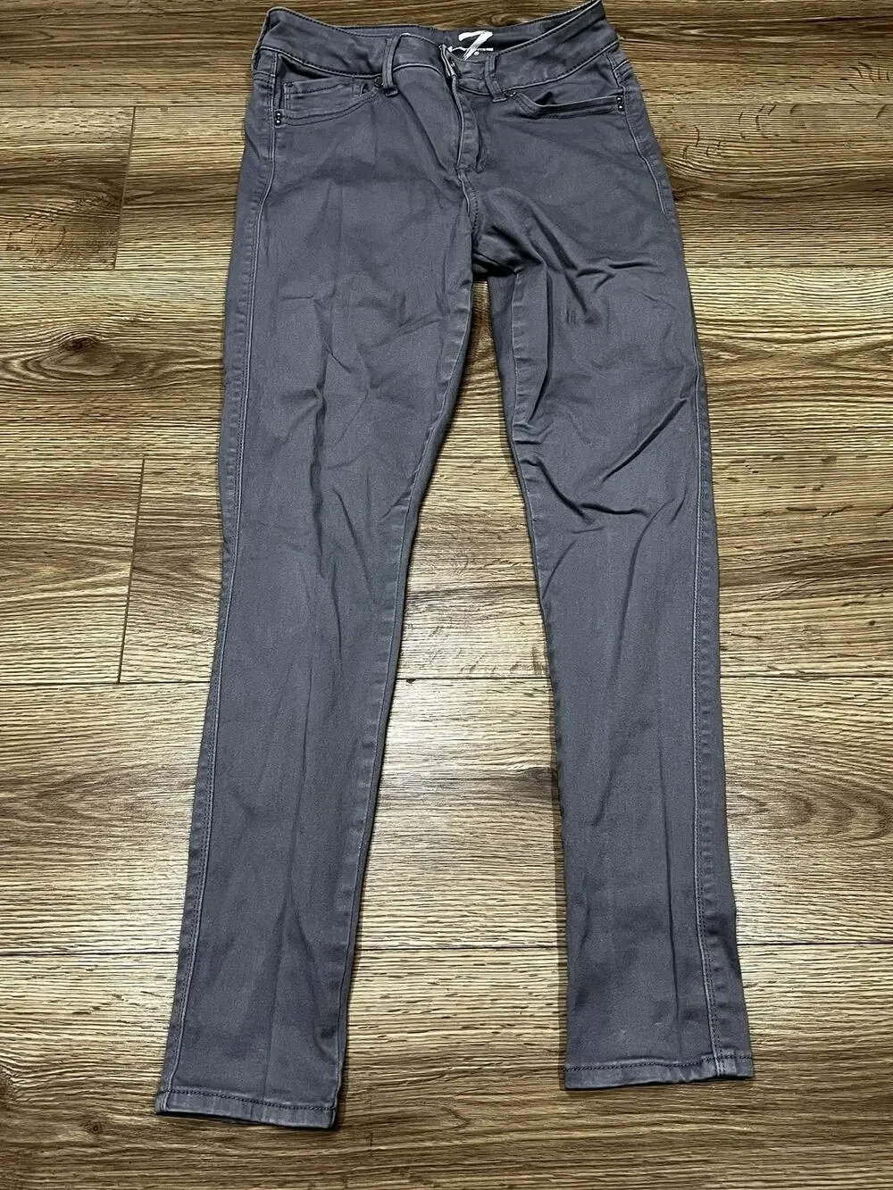 Seven7 High Rise Skinny Jeans Gray Women's Size 4 (A77)