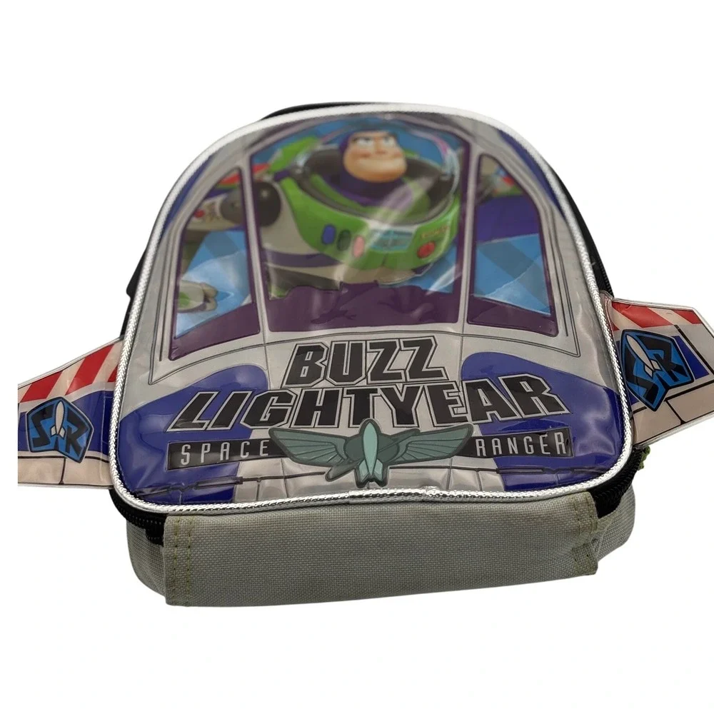 Disney‎ Pixar Toy Story Buzz Lightyear Wings Cut Out Kids Lunch Box Bag Preowned