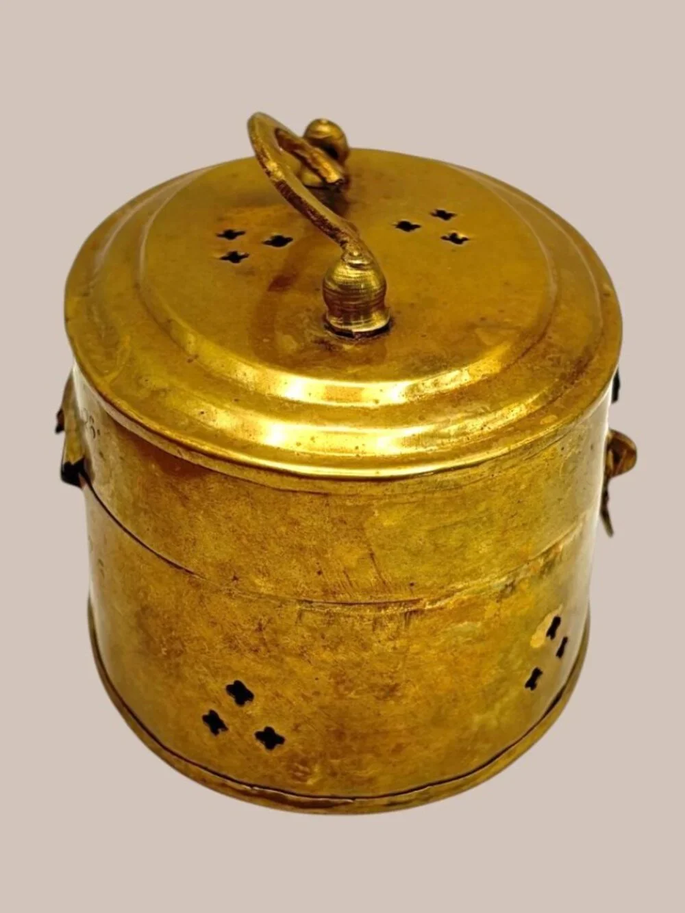Vintage Brass jewelry container