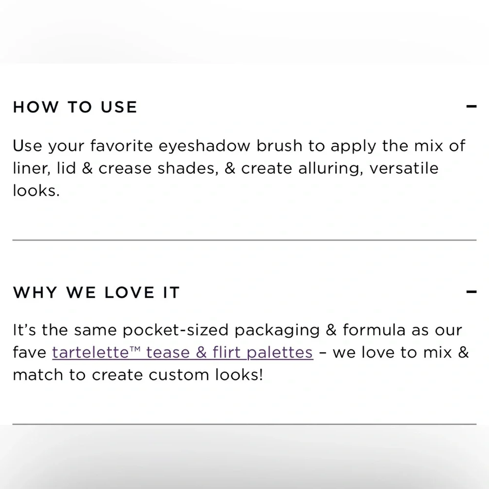 tarte brand new
