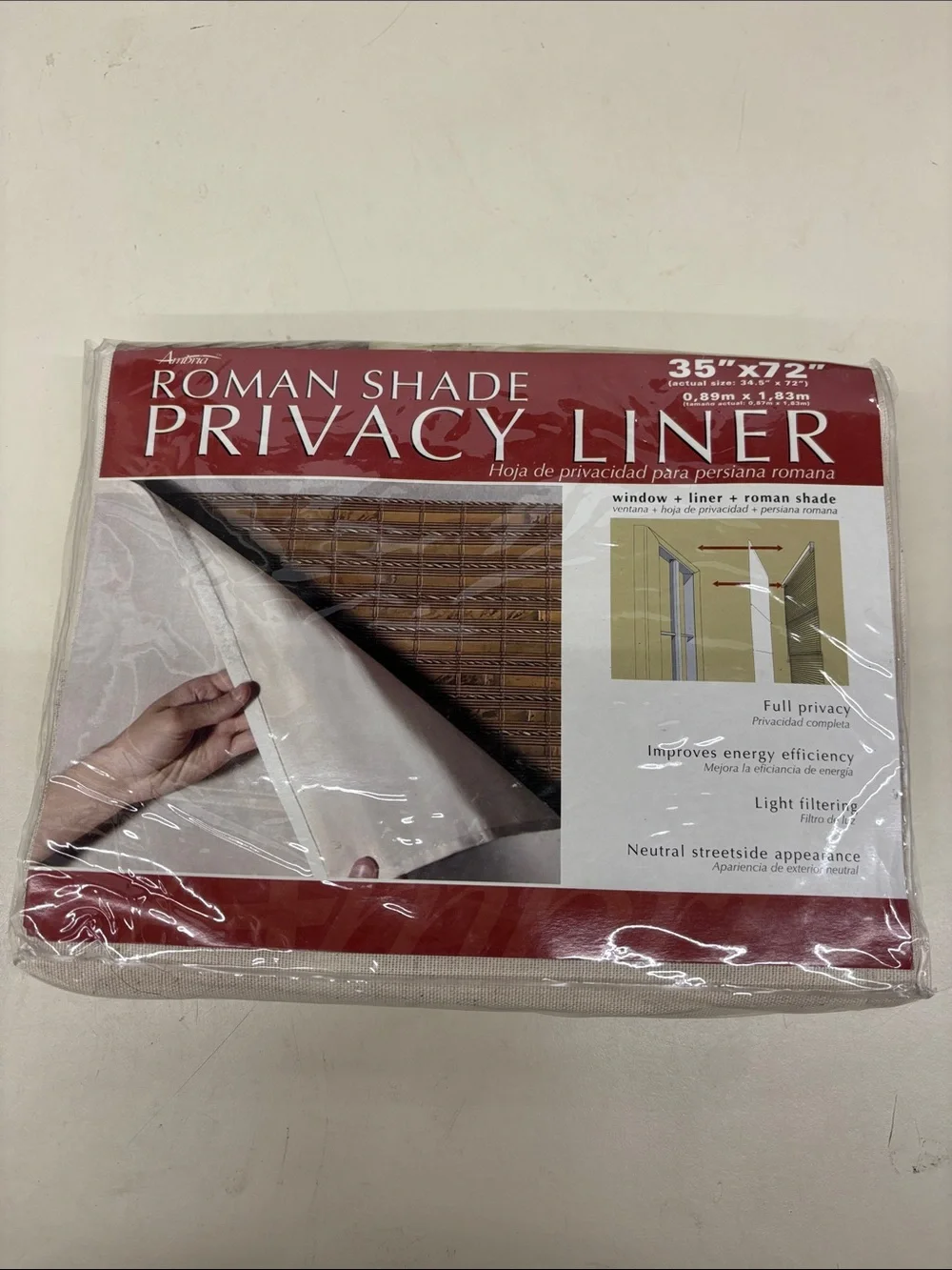 NWT Roman Shade Privacy Liner