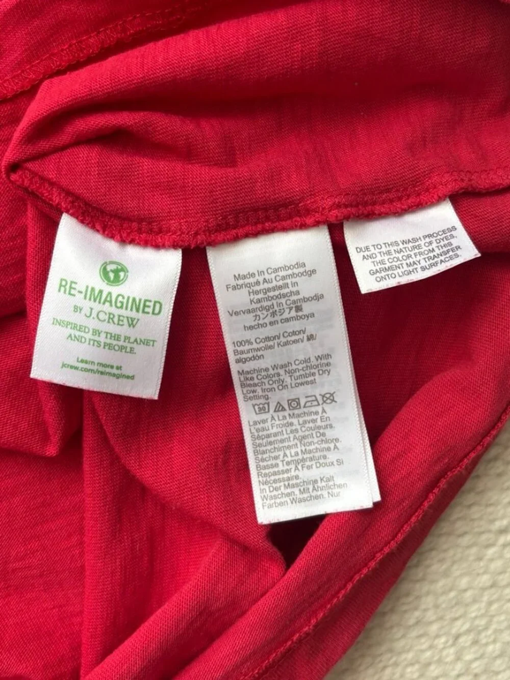 J. Crew 100% cotton