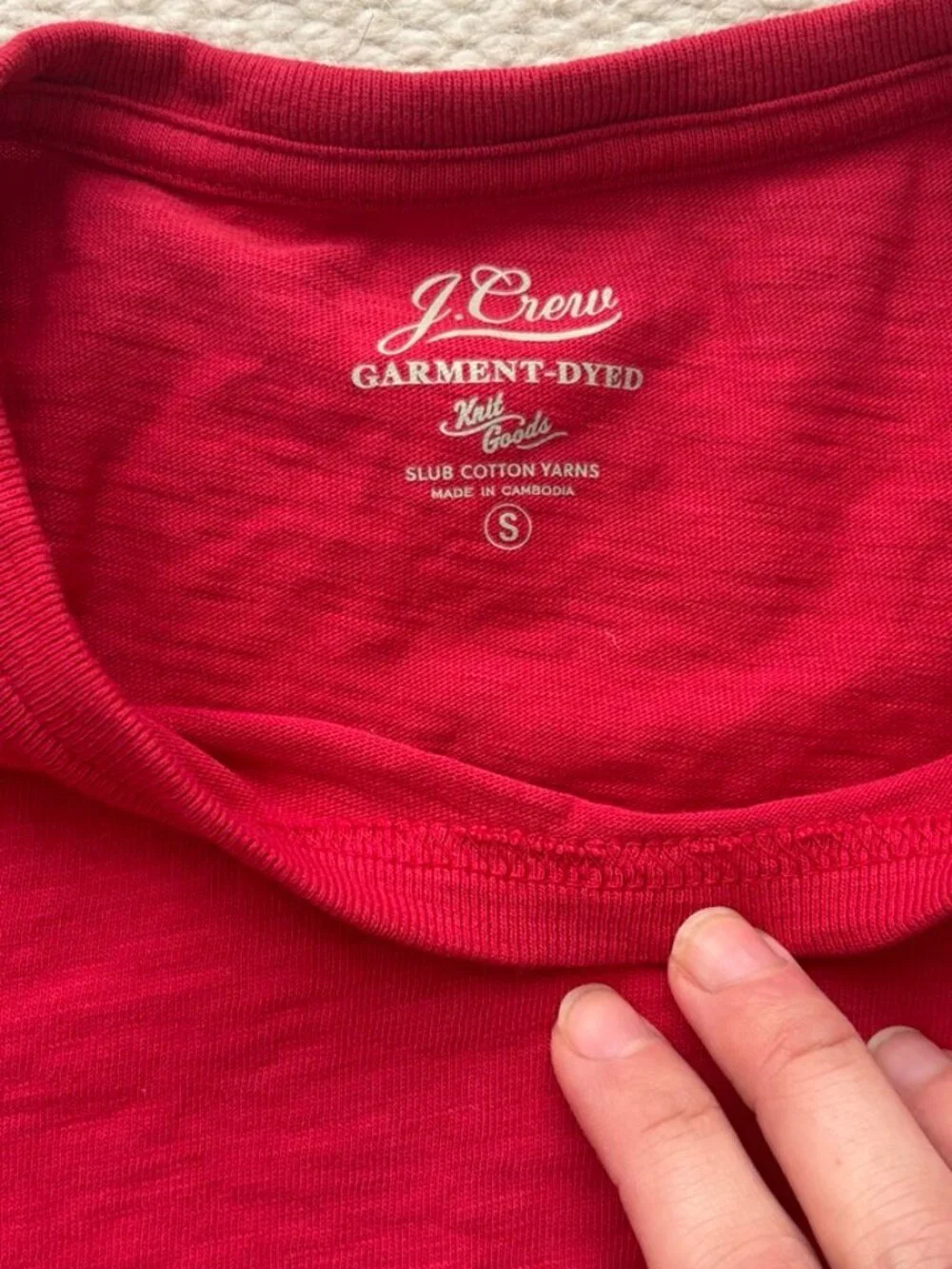 J. Crew 100% cotton