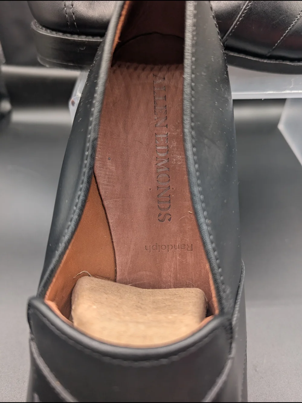 Allen Edmonds sleek black