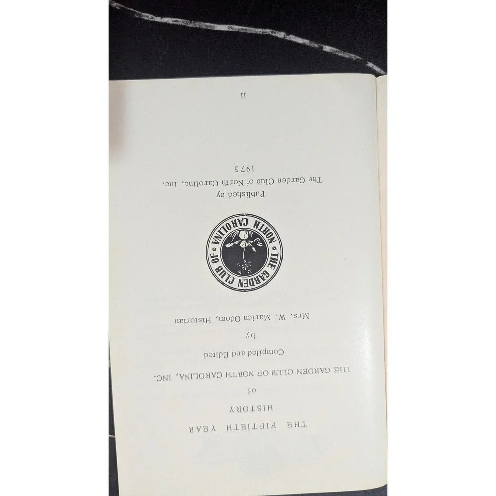 The Garden Club of North Carolina vintage 1975