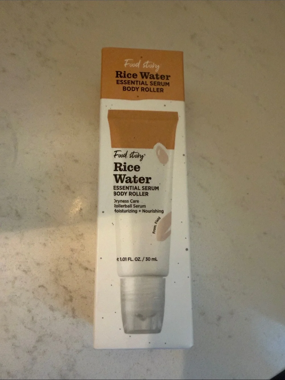 PETA Approved Rice Water Essential Serum Body Roller - Cream