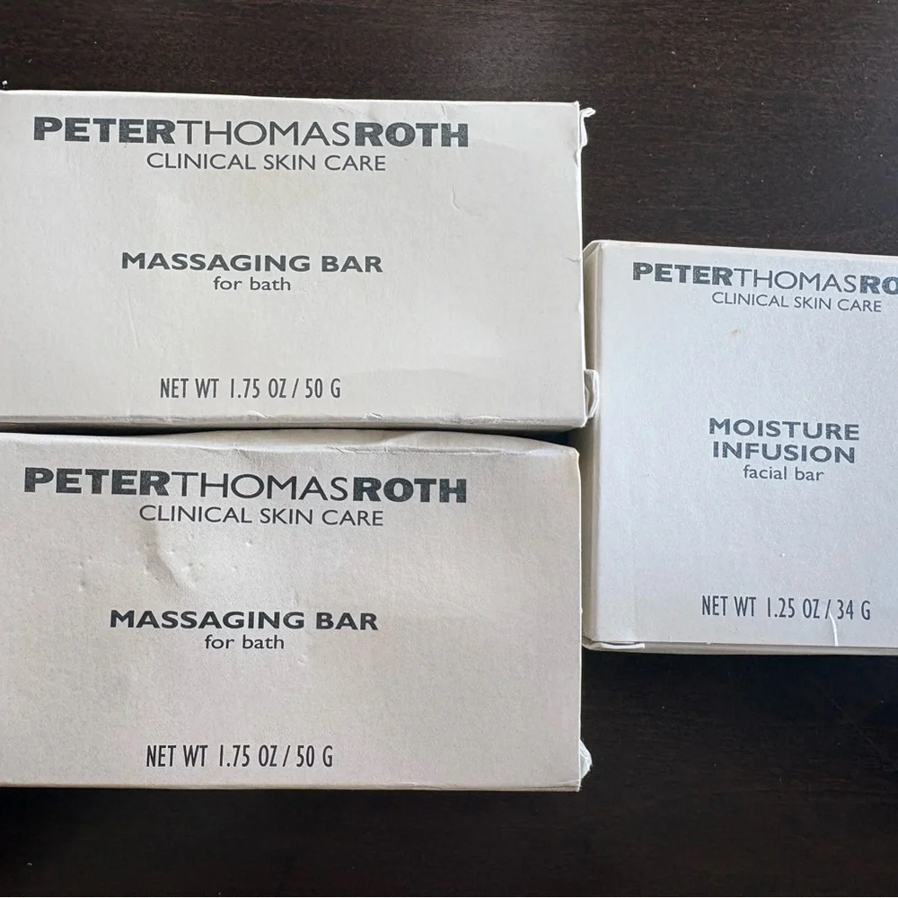Peter Thomas Roth Travel Size Massaging Bar Bath Soaps & Facial Soap Lot of 3