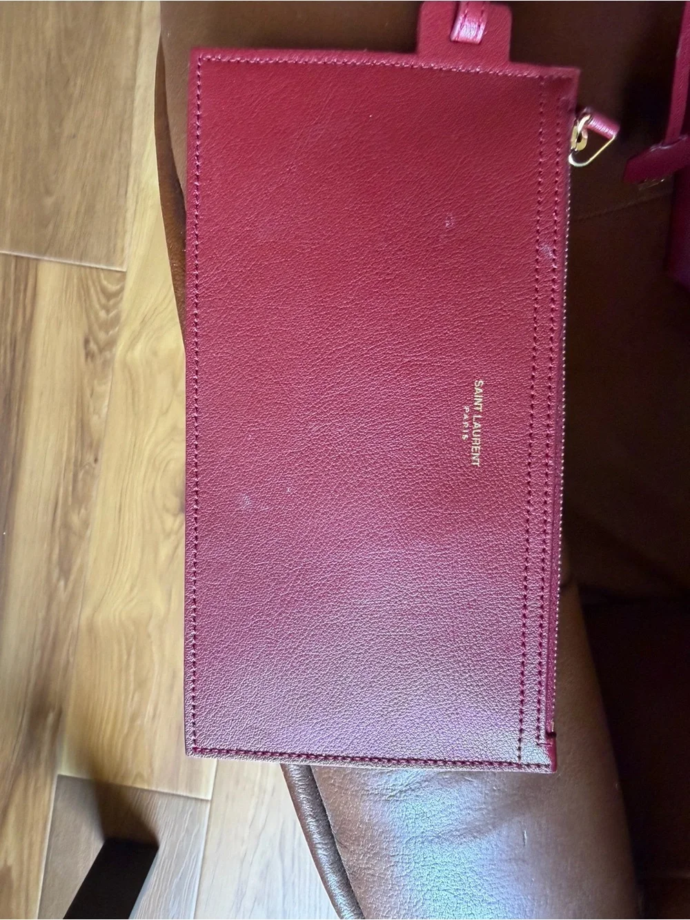 Saint Laurent includes leather equipped
