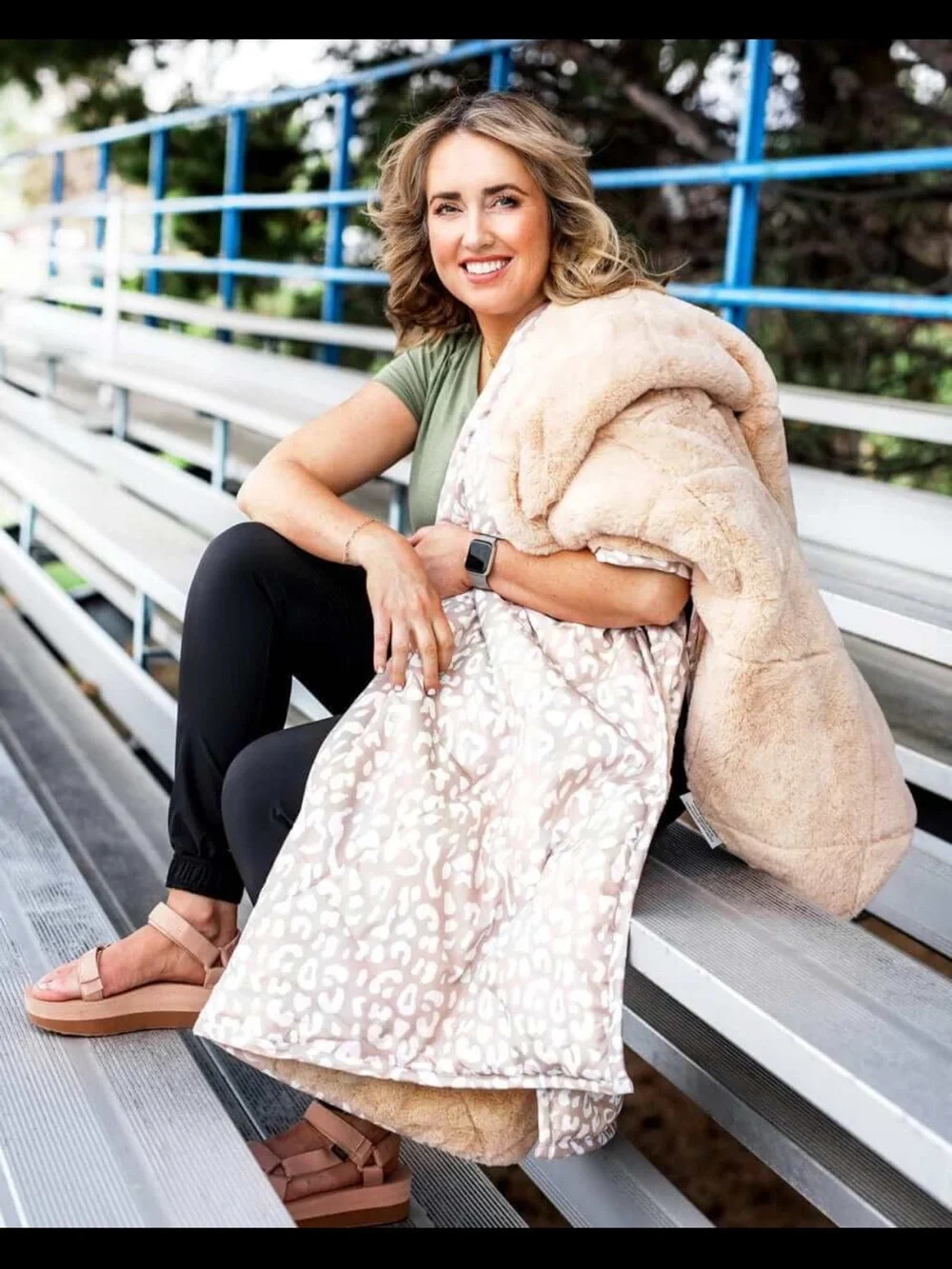Minky Couture outdoor blanket