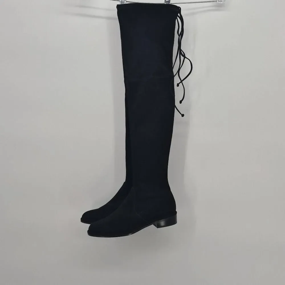 Stuart Weitzman paneled suede day