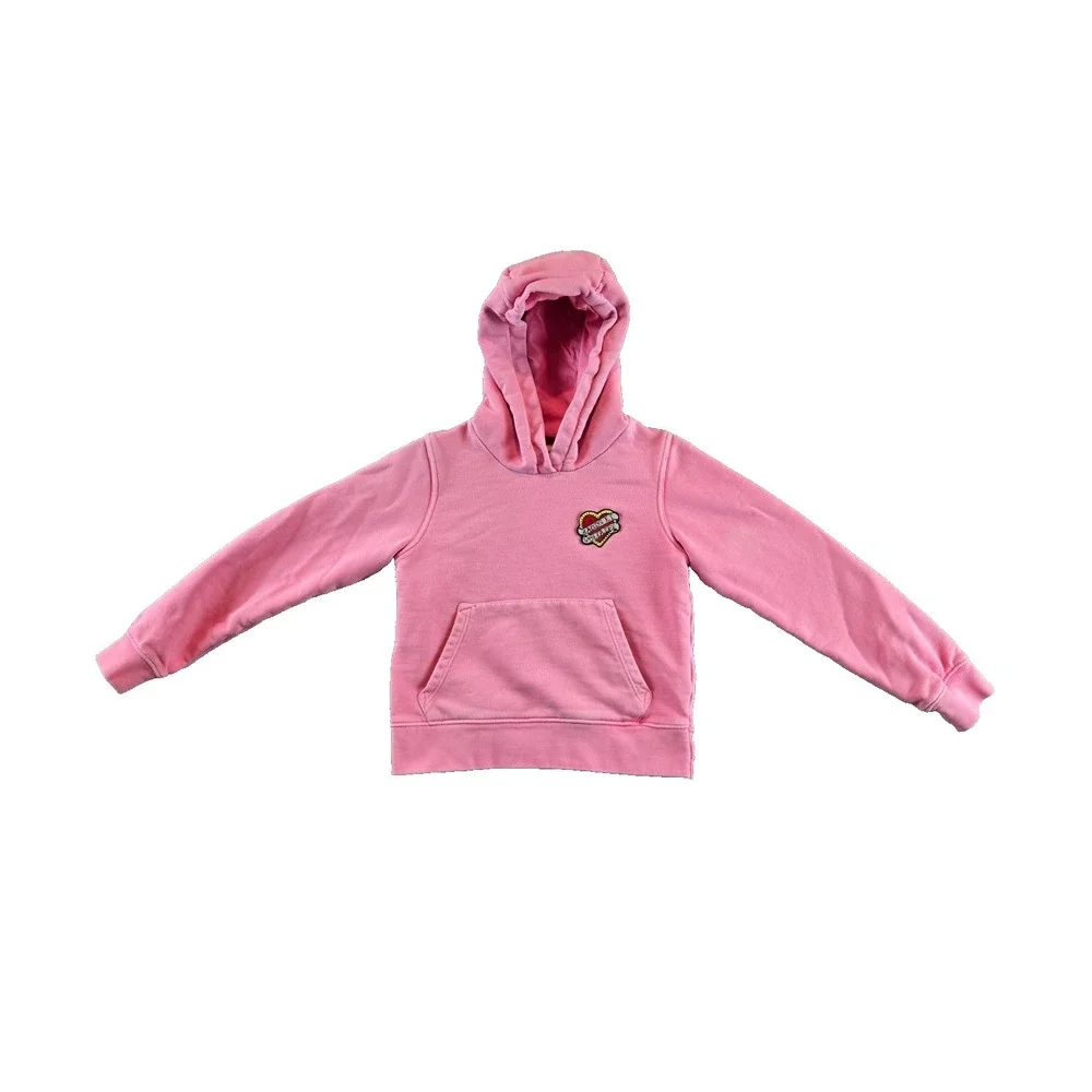 Zadig‎ & Voltaire Hoodie Girls 8 (M) Pink Justin Hear Embrodiered Logo Pullover