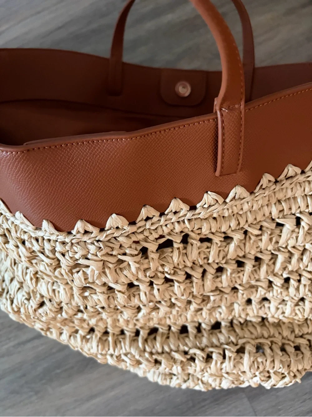 Anthropologie woven straw
