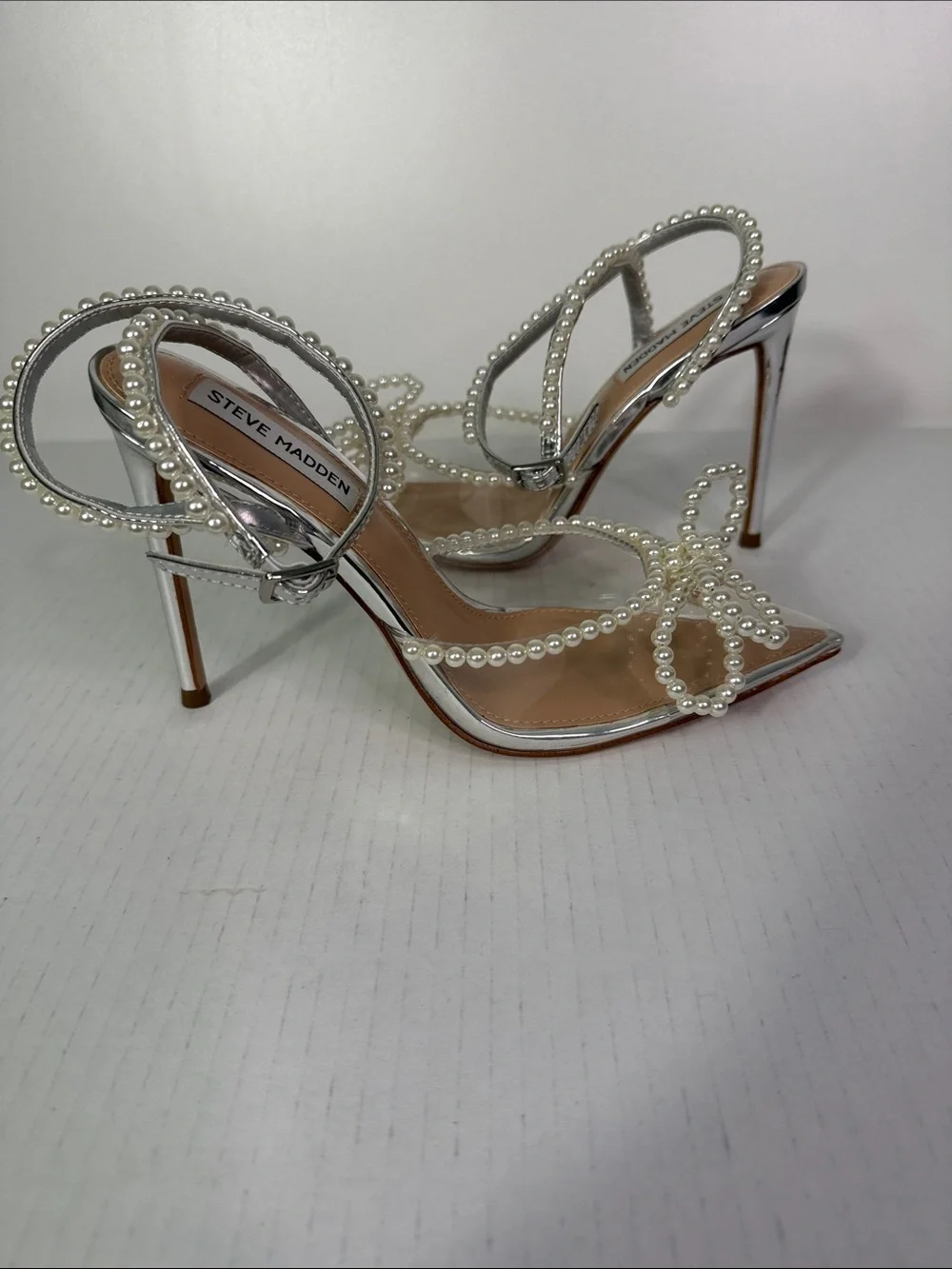Steve Madden silver stiletto