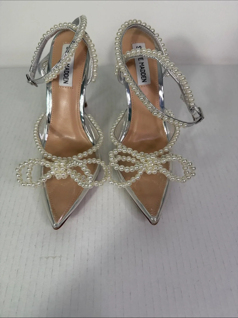 Steve Madden silver stiletto