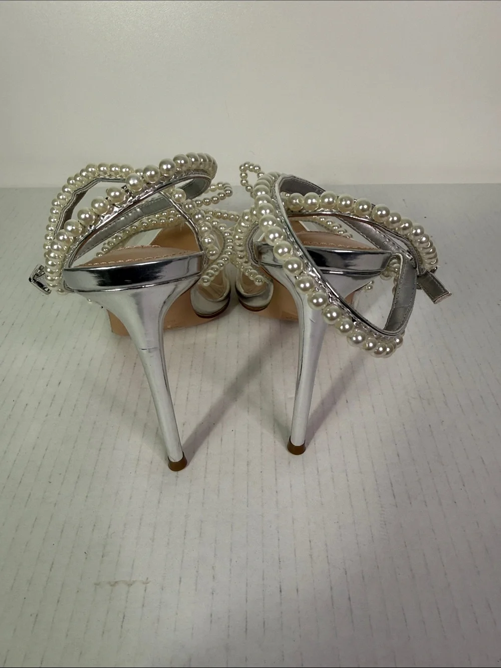 Steve Madden silver stiletto