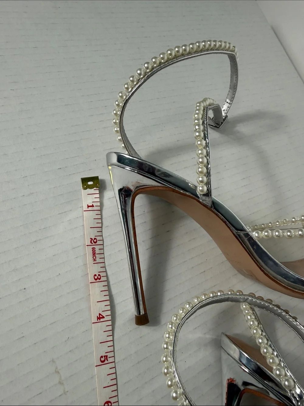 Steve Madden silver stiletto