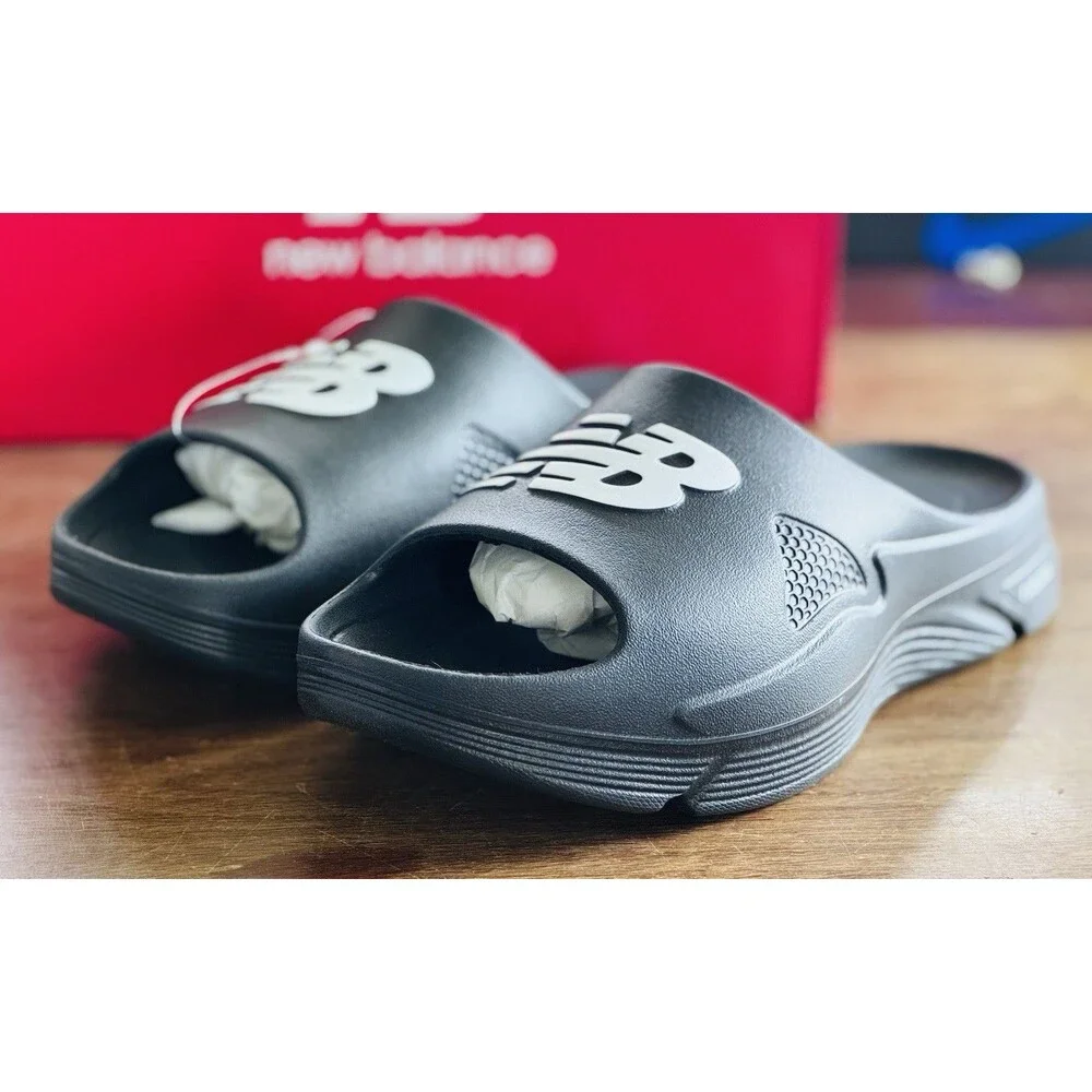 Men’s Size 10 New Balance FuelCell SL Black White SMFFCB1 Slides NIB