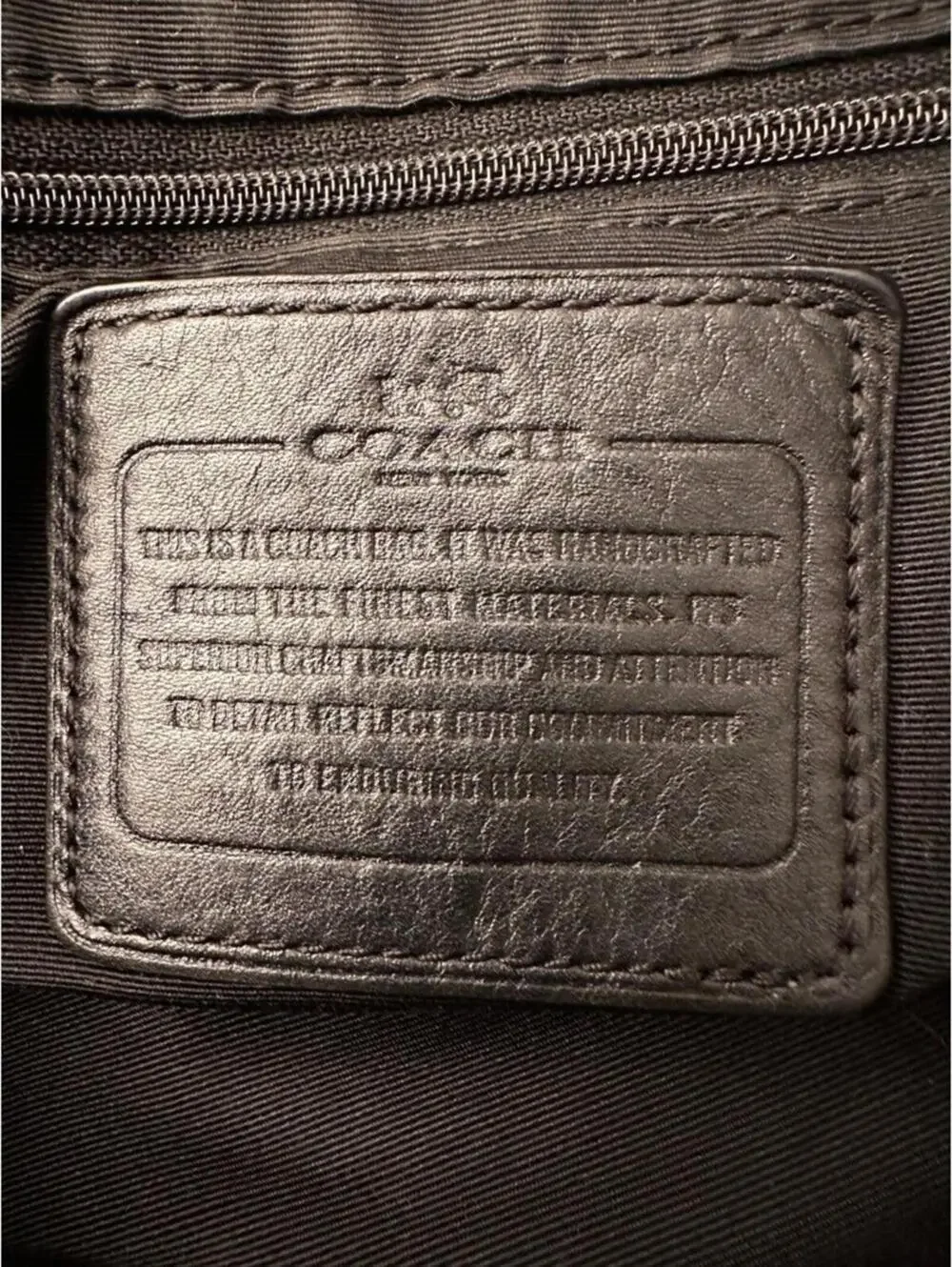 Coach noticeable wear