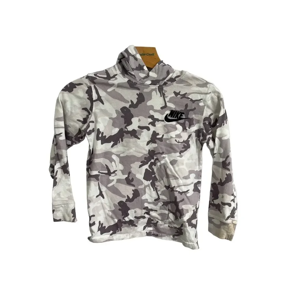 Nike Pull-over Camouflage Hoodies Shirt Size Small Cream