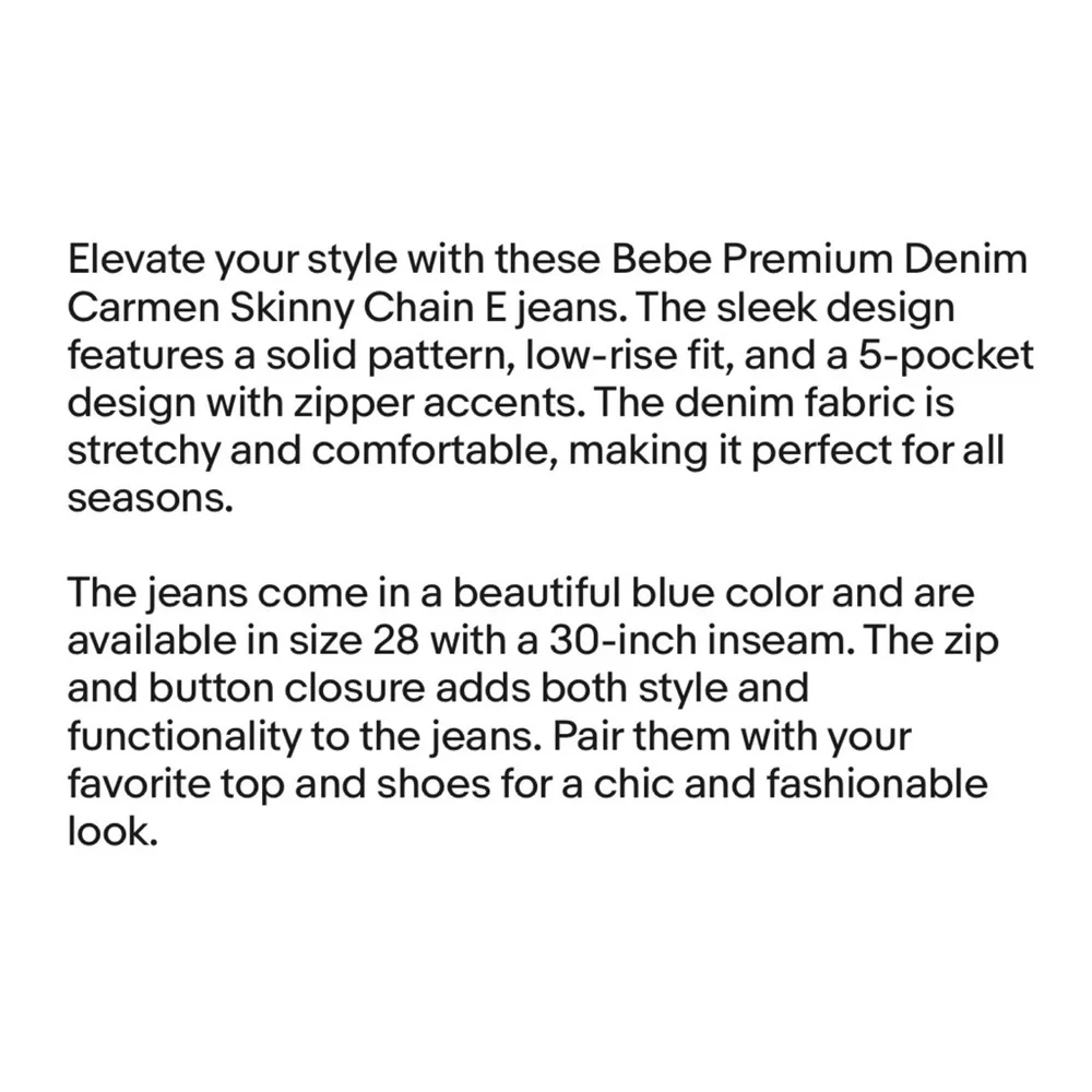 bebe premium denim
