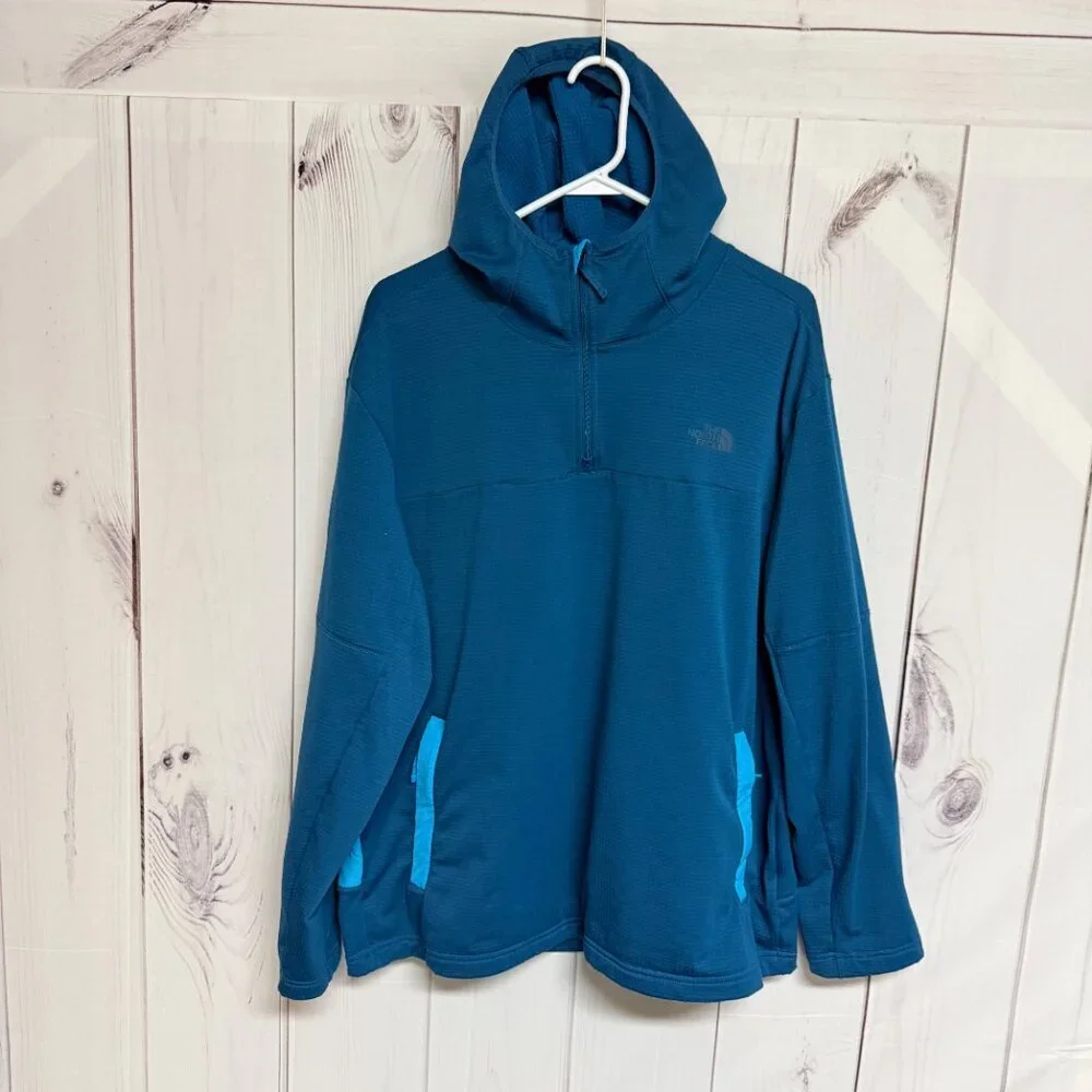 The North Face Men’s‎ Wayroute Hoodie XL Teal Blue EUC