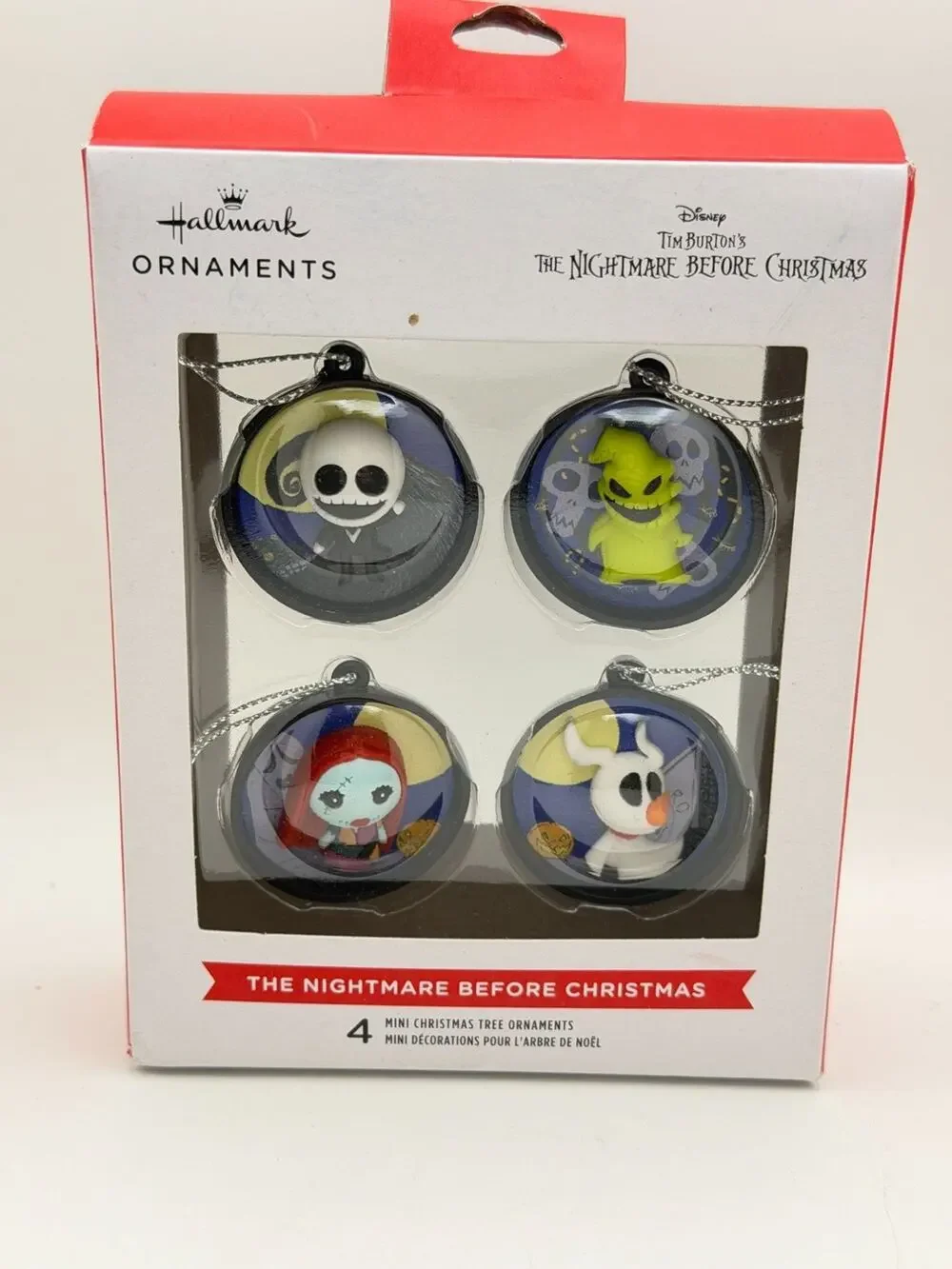 Hallmark The Nightmare Before Christmas Mini Ornaments Set Of 4 - Jack Sally Oog
