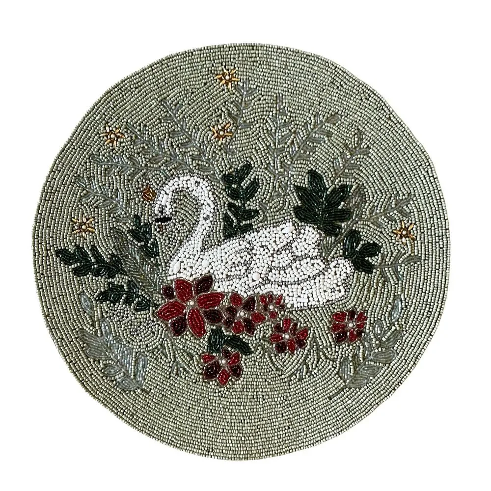 Tahari beaded swan